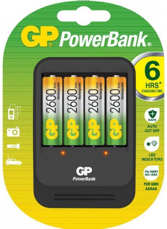 weggooien Ondergeschikt Ritueel GP Batterij oplader PB570 met 4 batterijen 130570GS270AAHCBC4 -  Lampenwinkel.org