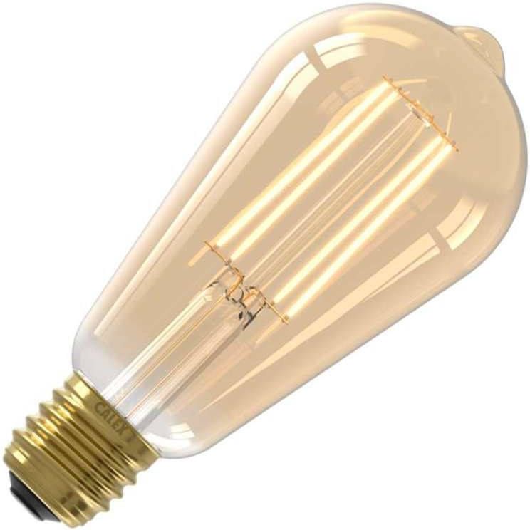 Dochter boog leugenaar Calex Led Lamp Filament Sensor St64 E27 Fitting 4w Warm Wit 2100k Goud -  Lampenwinkel.org